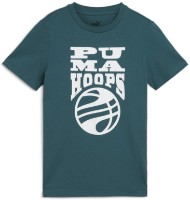 Tricou pentru copii Puma Basketball Blueprint Tee B Cold Green, s.164 imaginea #1 — magazin online Desire.md