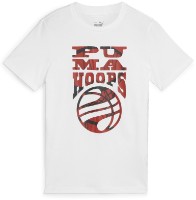 Детская футболка Puma Basketball Blueprint Tee B Puma White/Mars Red, s.176 фото №1 — интернет-магазин Desire.md