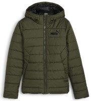 Geacă pentru copii Puma Ess Hooded Padded Jacket Dark Olive, s.128