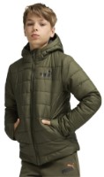 Geacă pentru copii Puma Ess Hooded Padded Jacket Dark Olive, s.152