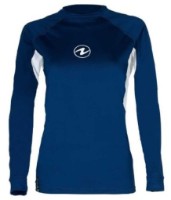 Bluză termică dame Aqualung Rashguard LF LS M Navy Blue/White imaginea #1 — magazin online Desire.md