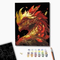Tablou pe numere Brushme Золотой феникс (BSB0014FC) imaginea #2 — magazin online Desire.md