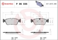 Set placute frână Brembo P 06 035 imaginea #4 — magazin online Desire.md