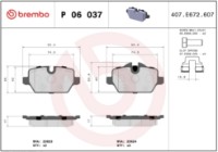 Set placute frână Brembo P 06 037 imaginea #4 — magazin online Desire.md