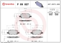 Set placute frână Brembo P 09 027 imaginea #3 — magazin online Desire.md