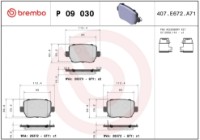 Комплект тормозных колодок Brembo P 09 030 фото №3 — интернет-магазин Desire.md