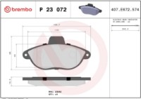Set placute frână Brembo P 23 072 imaginea #4 — magazin online Desire.md