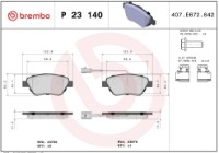 Set placute frână Brembo P 23 140 imaginea #4 — magazin online Desire.md