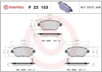 Комплект тормозных колодок Brembo P 23 153 фото №3 — интернет-магазин Desire.md
