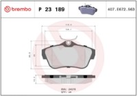 Комплект тормозных колодок Brembo P 23 189 фото №4 — интернет-магазин Desire.md