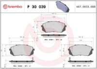 Set placute frână Brembo P 30 039 imaginea #4 — magazin online Desire.md