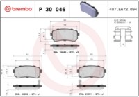 Set placute frână Brembo P 30 046 imaginea #4 — magazin online Desire.md