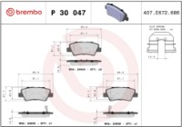 Set placute frână Brembo P 30 047 imaginea #4 — magazin online Desire.md
