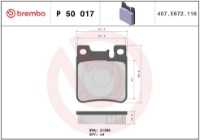 Set placute frână Brembo P 50 017 imaginea #4 — magazin online Desire.md