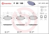 Set placute frână Brembo P 50 168 imaginea #2 — magazin online Desire.md
