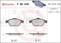 Set placute frână Brembo P 68 040 imaginea #4 — magazin online Desire.md