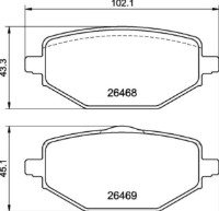 Set placute frână Brembo P 68 076 imaginea #2 — magazin online Desire.md