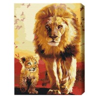 Tablou pe numere Brushme Прогулка по Саванне (BS3008FC) imaginea #1 — magazin online Desire.md