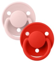 Suzeta BIBS De Lux 2 Pack 0-6months Blossom/Candy Apple (180234)