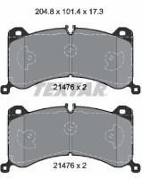 Комплект тормозных колодок TEXTAR 2147601 фото №2 — интернет-магазин Desire.md