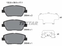 Set placute frână TEXTAR 2564401 imaginea #2 — magazin online Desire.md
