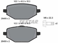 Set placute frână TEXTAR 2646801 imaginea #2 — magazin online Desire.md