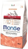 Hrană uscată pentru câini Monge Superpremium Mini Adult Salmon/Rice 7.5kg