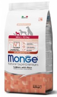 Hrană uscată pentru câini Monge Superpremium Mini Puppy & Junior Salmon/Rice 2.5kg