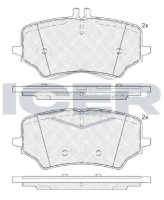 Комплект тормозных колодок ICER 182450 фото №2 — интернет-магазин Desire.md