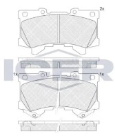 Комплект тормозных колодок ICER 182453 фото №3 — интернет-магазин Desire.md