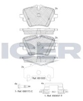 Set placute frână ICER 182472 imaginea #2 — magazin online Desire.md