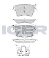 Set placute frână ICER IC-182379 imaginea #2 — magazin online Desire.md