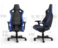 Геймерское кресло Noblechairs EPIC Compact Black/Carbon/Blue фото №3 — интернет-магазин Desire.md