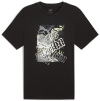 Tricou bărbătesc Puma Graphics Photoprint Tee Black Puma Black, s.S imaginea #1 — magazin online Desire.md