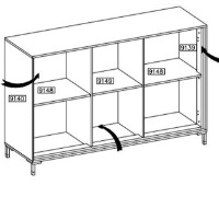 Комод Fadome PA12 Pink фото №2 — интернет-магазин Desire.md