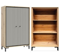 Living Fadome Parii A Stejar Artizan/Gri imaginea #3 — magazin online Desire.md