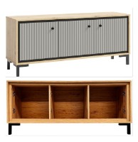 Living Fadome Parii A Stejar Artizan/Gri imaginea #4 — magazin online Desire.md