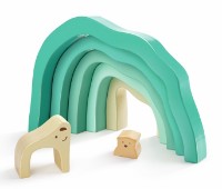 Кубики Пирамидка Hape Arctic Polar Bear  (E0490) фото №4 — интернет-магазин Desire.md