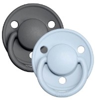 Suzeta BIBS De Lux 2 Pack 6-18months Iron/Baby Blue (190212)