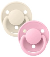 Suzeta BIBS De Lux 2 Pack 6-18months Ivory/Baby Pink (190214)