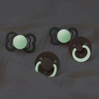 Suzeta BIBS De Lux Glow 2 Pack 0-6months Sage/Cloud (180217) imaginea #3 — magazin online Desire.md