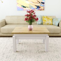 Журнальный столик MobiCasa B FLY Transformer 60/120x90  Kraft Gold/White фото №3 — интернет-магазин Desire.md