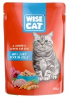Hrană umedă pentru pisici Wise Cat Adult Cat Juicy Duck in Jelly 24x100g