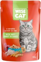 Hrană umedă pentru pisici Wise Cat Adult Cat Juicy Rabbit in Sauce 24x100g