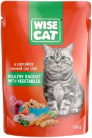 Hrană umedă pentru pisici Wise Cat Adult Cat Poultry Ragout & Vegetables 24x100g
