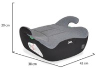 Scaun auto înălțător pentru copii Moni Jet Grey imaginea #5 — magazin online Desire.md