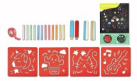 Детский набор для рисования Hape Chalks and Stencils Art (E1068) фото №2 — интернет-магазин Desire.md