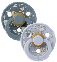 Suzeta BIBS Liberty Colour 2 Pack Capel Dusty Blue Mix 0-6months (11010104)