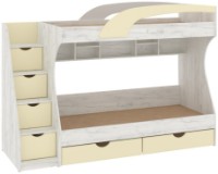 Кровать Пехотин Кадет Крафт/Ваниль фото №1 — интернет-магазин Desire.md