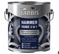 Краска Farbis Hammer 3in1 F 1355 Black 2.5L CG205525 фото №1 — интернет-магазин Desire.md